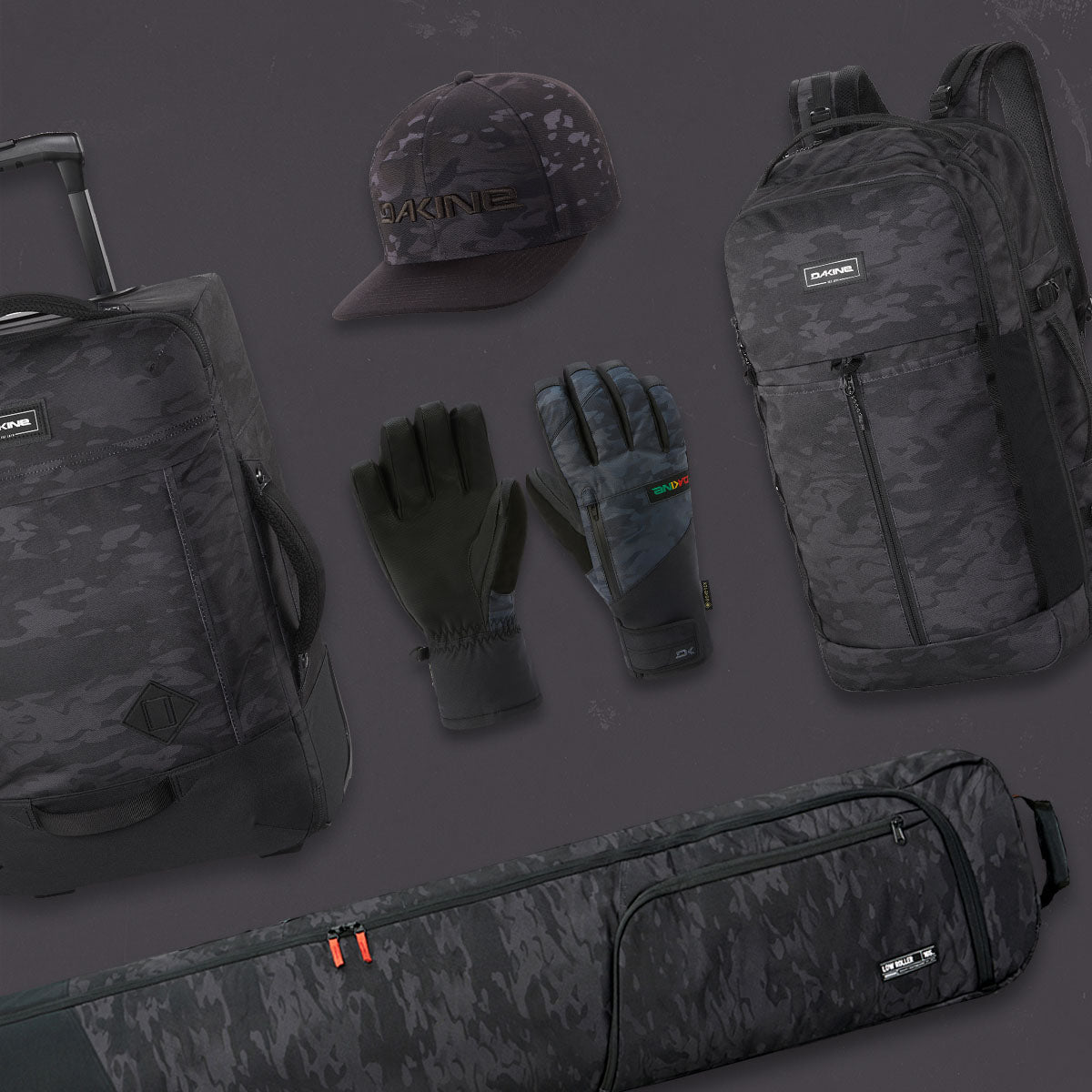 Dakine Black Vintage Camo Collection